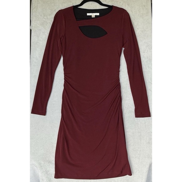 Boston Proper Dresses & Skirts - Boston Proper Dress Women 8 Burgundy Red Revenge Holiday Cocktail Cutout Scarlet